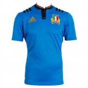 adidas Italy 2015/16 Men's Home Short Sleeve Rugby Jersey Blue