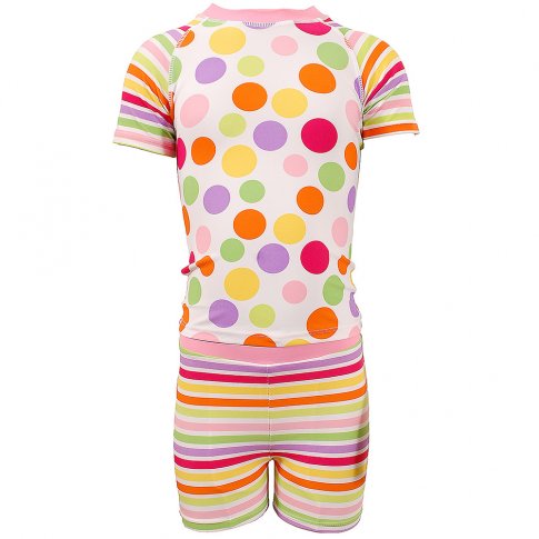 Jakabel Kid’s UV Sun Protection Polka Dots Set Pink