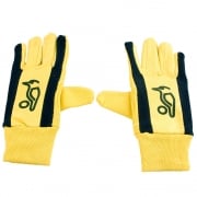 Kookaburra Padded Cotton Inner Gloves Yellow