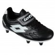 Lotto Spider VII Soft Ground Football Boots Velcro Black