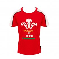 manav WRU Contrast Kids Tee Red