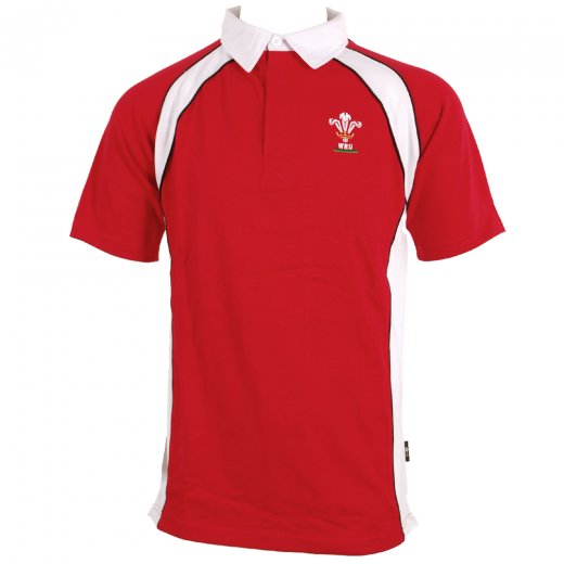 manav WRU Men's Rugby Shortsleeve Shirt Red