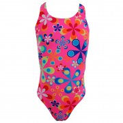 Maru Spiro Pacer Rave Girls Swimming Costume Pink