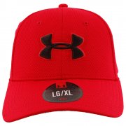 Under Armour Men's Blitzing 2 Stretch Fit Cap Red