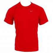 Nike Men's Miler Shortsleeve UV Tee Red