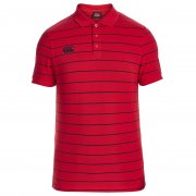 Canterbury Men's Stripe Polo Red