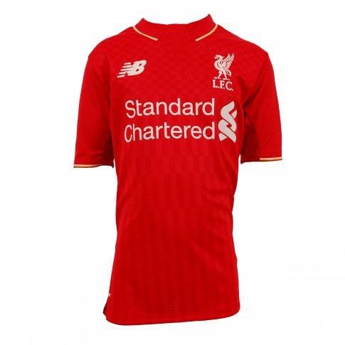 New Balance Liverpool FC 2015/16 Kid's Home Replica Short Sleeve Shirt Red