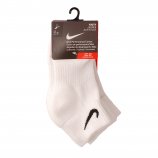 Nike 3 Pack Quarter Cushion Youth Socks White