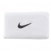 Swoosh Double Wristband White