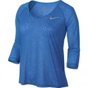 Nike Dri-FIT Cool 3/4 Sleeve Women's Running Top Blue