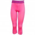 Nike Girls' Pro Allover Print Capri Tight Pink