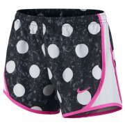 Nike Girls' Tempo Allover Print Running Shorts Black