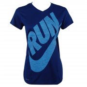 Is Run Graphic Women's Tee Blue