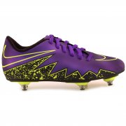 Nike Kids Hypervenom Phade II Soft Ground Football Boots Purple