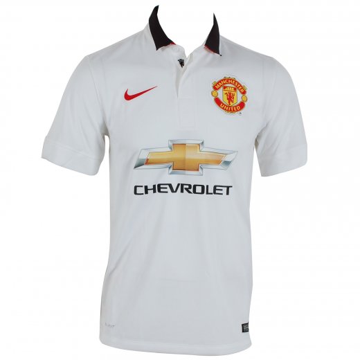 Nike Manchester United FC Away Shortsleeve Junior Jersey 2014/15 White