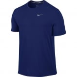 Nike Men's Dry Contour Running Top Dark Blue