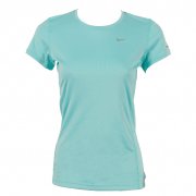 Nike Miler Women's Short Sleeve Crew Neck Top Light Blue