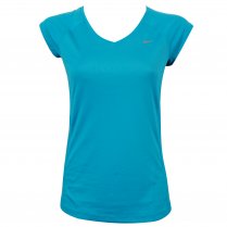 Nike Miler Women's V-Neck Tee Blue