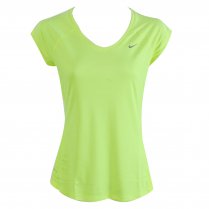 Nike Miler Women's V-Neck Tee Yellow