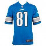 Nike NFL Detriot Lions (Johnson) Men's American Football Jersey Blue