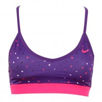 Nike Pro Indy Polka Square Bra Purple