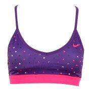 Nike Pro Indy Polka Square Bra Purple