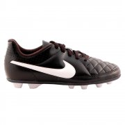 Nike Tiempo Rio II Junior Firm Ground Boots Black