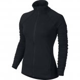 Nike Women's Dri-FIT Cotton Full-Zip Training Jacket Black