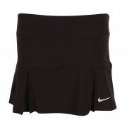 Women's Four Pleated Knit Tennis Skirt Black