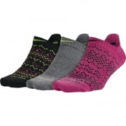 Nike Women's Graphic No-Show Training Sock (3 Pair) Assorted Colours