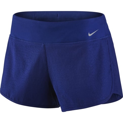 Nike Women's Rival Jacquard 3inch Running Shorts Blue