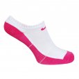 Nike Youth Cushion Cotton Ankle Socks 3 Pack White & Pink