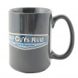 Old Guys Rule Rear View Mug Blue