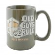 Old Guys Rule Shed Happens Mug Green