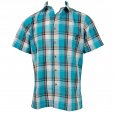 Old Guys Rule Short Sleeve Woven Shirt Light Blue