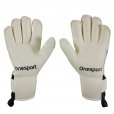 Onesport Premier Rollfinger Aqua Goalkeeper Gloves White