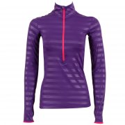 Nike Pro Hyperwarm 1/2 Zip Emboss Women's Long Sleeve Top Purple