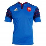 France 2015/16 Men's Home Short Sleeve Rugby Jersey Blue