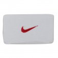 Swoosh Double Wristband White