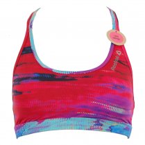 Reebok Yoga Glitch Sports Bra Red