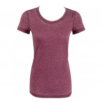 Reebok Yoga Women's Burnout T-Shirt Red