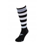 Reydon Hooped Pro Jnr Sports Socks Black/White