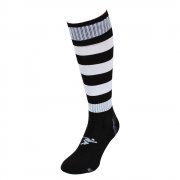 Reydon Hooped Pro Snr Sports Socks Black/White