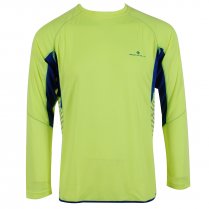 Ron Hill Men's Vizion Longsleeve Crew Tee Yellow