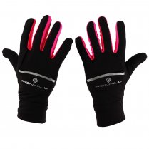 Ron Hill Switch Running Gloves Black with Pink