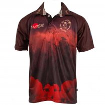 Samurai British Army Evemore Poppy Rugby Shirt Black