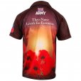 Samurai British Army Evemore Poppy Rugby Shirt Black