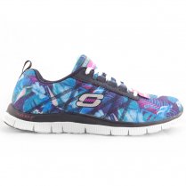 Skechers Women's Flex Appeal - Floral Bloom Trainers Dark Blue