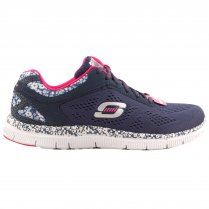 Skechers Women's Flex Appeal Island Trainers Dark Blue 