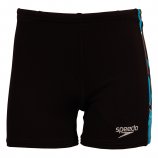 Speedo Allover Panel Boy's Aquashort Black